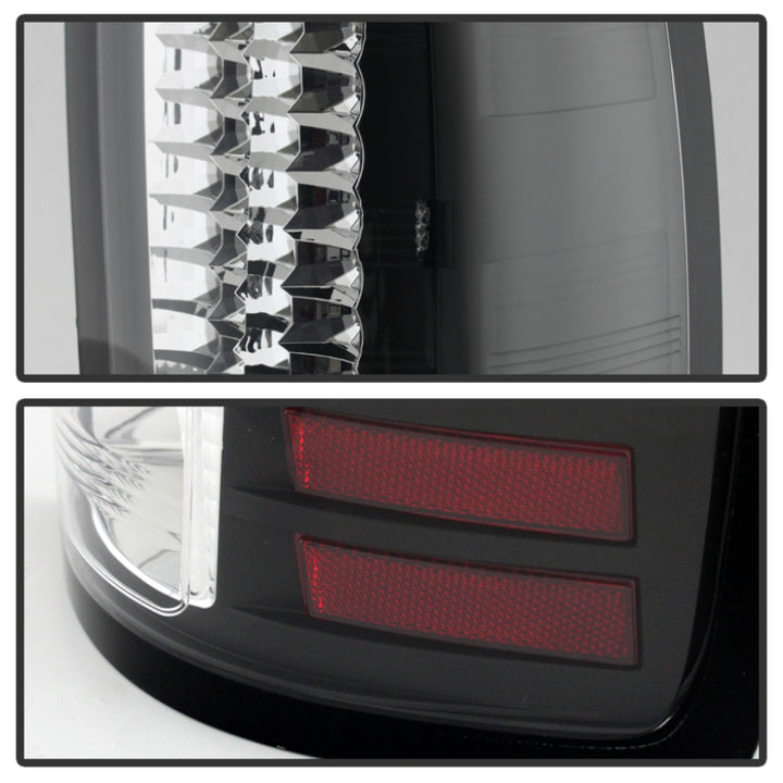 Spyder GMC Sierra 07-13 (Not fit 3500 Dually 4 Rear Wheels)LED Tail Lights Black ALT-YD-GS07-LED-BK - Bull Strap
