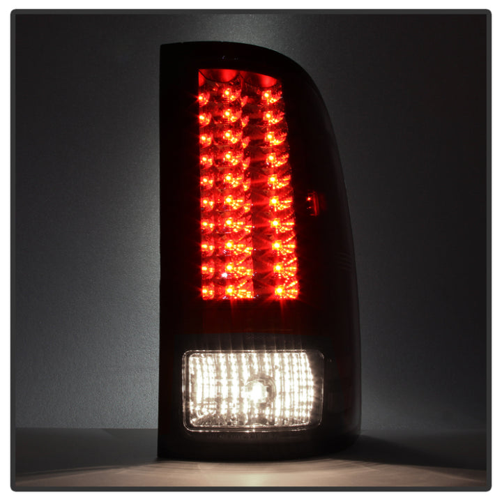 Spyder GMC Sierra 07-13 (Not fit 3500 Dually 4 Rear Wheels)LED Tail Lights Black ALT-YD-GS07-LED-BK - Bull Strap