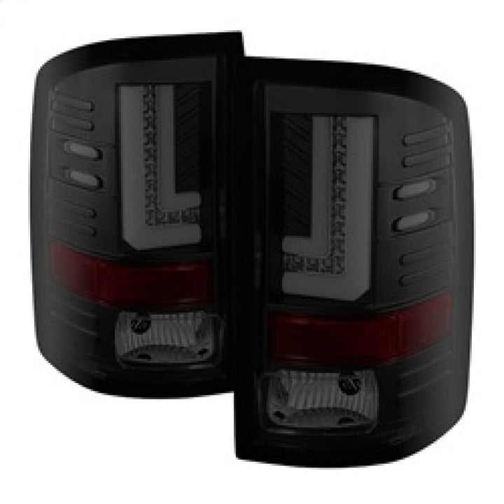 Spyder GMC Sierra 14-16 LED Tail Lights Black Smoke ALT-YD-GS14-LBLED-BSM - Bull Strap