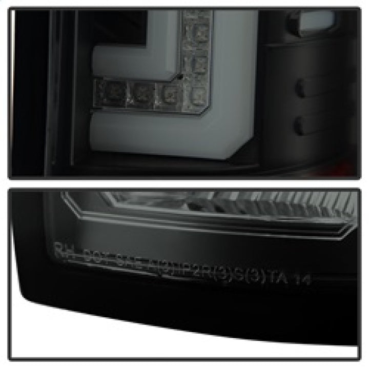 Spyder GMC Sierra 14-16 LED Tail Lights Black Smoke ALT-YD-GS14-LBLED-BSM - Bull Strap