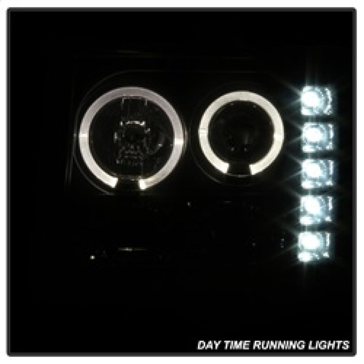 Spyder GMC Sierra 1500/2500 07-13 Projector Headlights LED Halo- LED Blk Smke PRO-YD-GS07-HL-BSM - Bull Strap