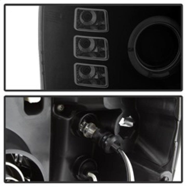 Spyder GMC Sierra 1500/2500 07-13 Projector Headlights LED Halo- LED Blk Smke PRO-YD-GS07-HL-BSM - Bull Strap