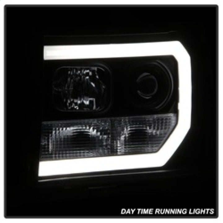 Spyder GMC Sierra 1500/2500/3500 07-13 V2 Projector Headlights- Black PRO-YD-GS07V2-LBDRL-BK - Bull Strap