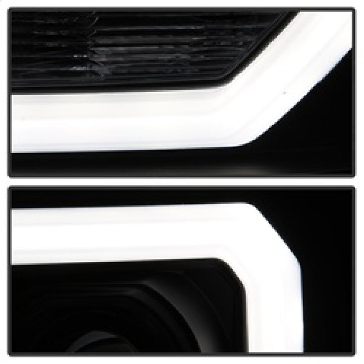 Spyder GMC Sierra 1500/2500/3500 07-13 V2 Projector Headlights- Black PRO-YD-GS07V2-LBDRL-BK - Bull Strap