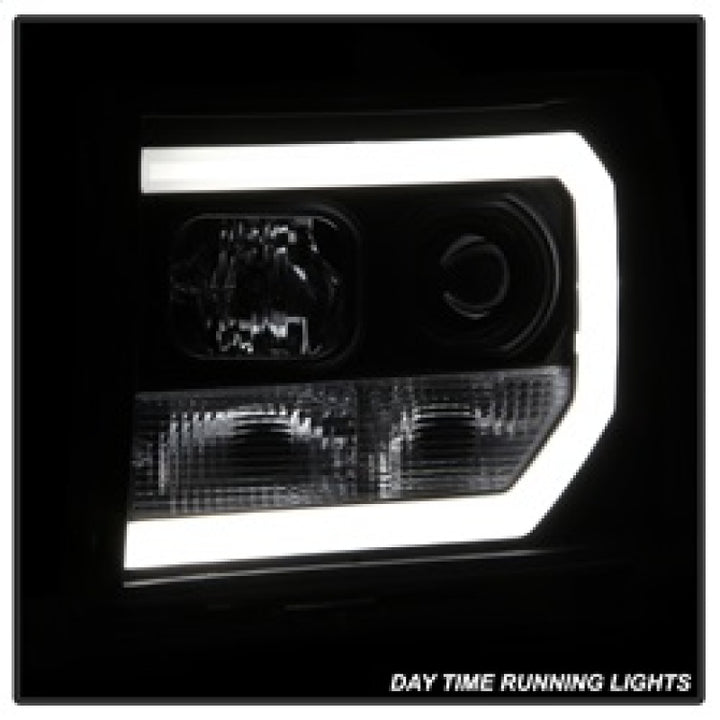 Spyder GMC Sierra 1500/2500/3500 07-13 V2 Projector Headlights- Black PRO-YD-GS07V2-LBDRL-BK - Bull Strap