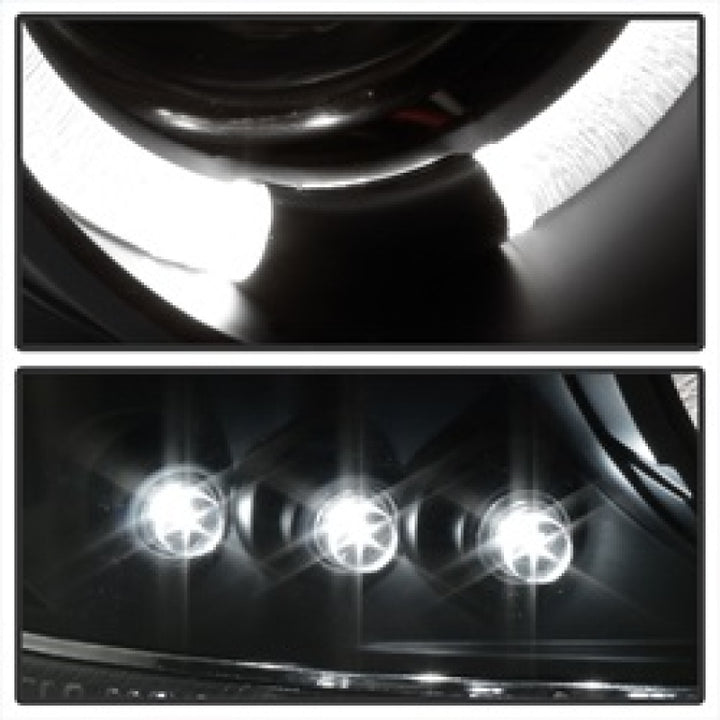 Spyder GMC Sierra 1500/2500/3500 99-06 Projector Headlights LED Halo LED Black PRO-YD-CDE00-HL-BK - Bull Strap