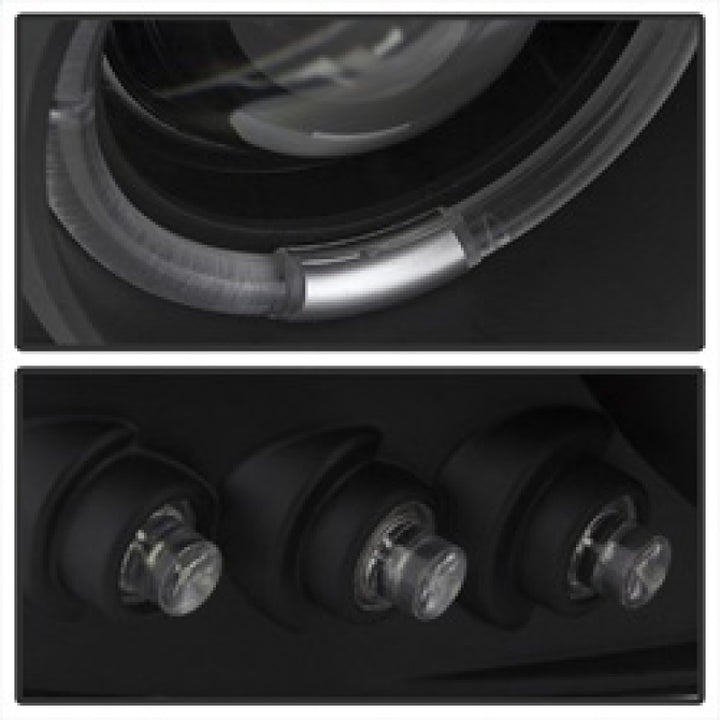 Spyder GMC Sierra 1500/2500/3500 99-06 Projector Headlights LED Halo LED Black PRO-YD-CDE00-HL-BK - Bull Strap