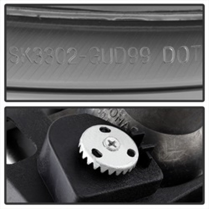 Spyder GMC Sierra 1500/2500/3500 99-06 Projector Headlights LED Halo LED Chrome PRO-YD-CDE00-HL-C - Bull Strap