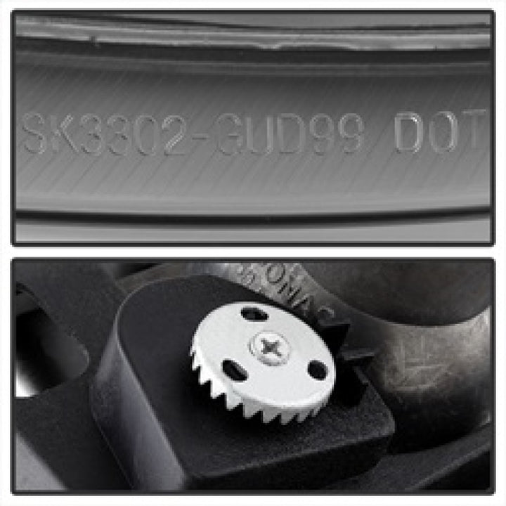 Spyder GMC Sierra 1500/2500/3500 99-06 Projector Headlights LED Halo LED Chrome PRO-YD-CDE00-HL-C - Bull Strap