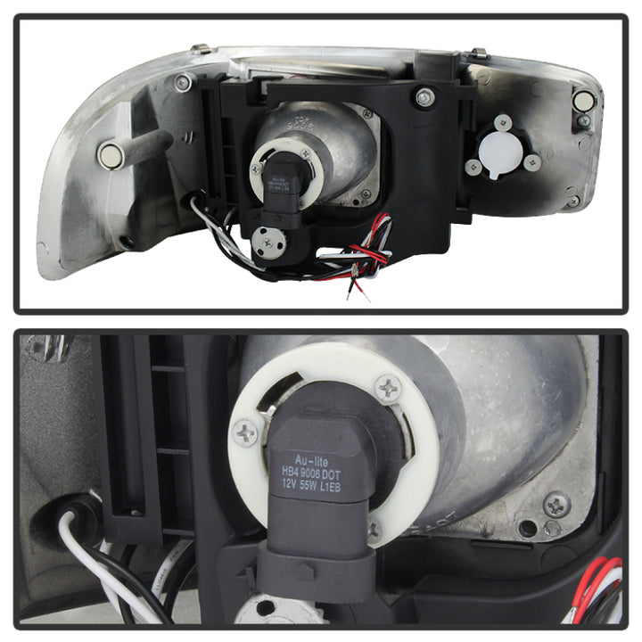 Spyder GMC Sierra 1500/2500/3500 99-06 Projector Headlights LED Halo LED Chrome PRO-YD-CDE00-HL-C - Bull Strap