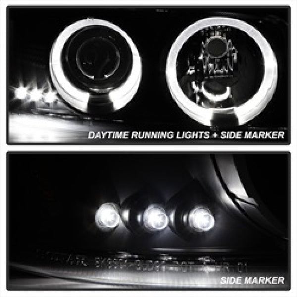 Spyder GMC Sierra 1500/2500 99-06 Projector Headlights LED Halo LED Blk Smke PRO-YD-CDE00-HL-BSM - Bull Strap