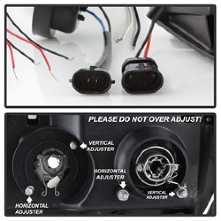 Spyder GMC Sierra 1500/GMC Sierra Denali 08-13 Projector LED Halo- LED Blk PRO-YD-GS07-HL-BK - Bull Strap
