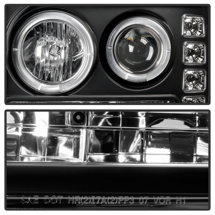 Spyder GMC Sierra 1500/GMC Sierra Denali 08-13 Projector LED Halo- LED Blk PRO-YD-GS07-HL-BK - Bull Strap