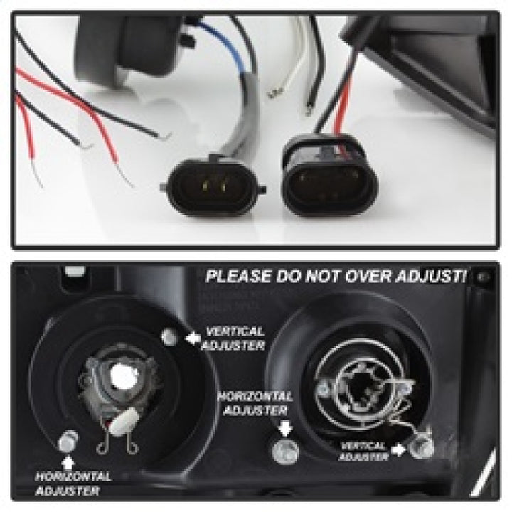 Spyder GMC Sierra 1500/GMC Sierra Denali 08-13 Projector LED Halo- LED Blk PRO-YD-GS07-HL-BK - Bull Strap