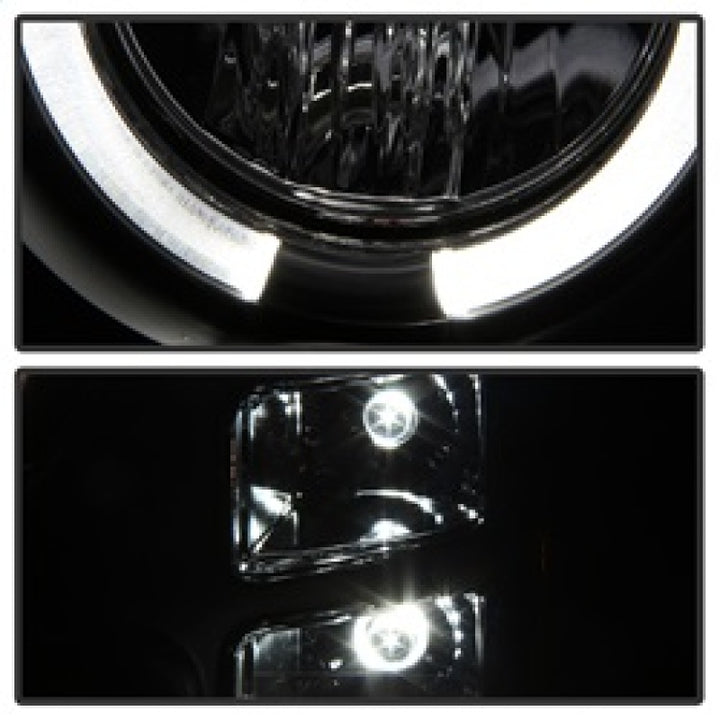 Spyder GMC Sierra 1500/GMC Sierra Denali 08-13 Projector LED Halo- LED Blk PRO-YD-GS07-HL-BK - Bull Strap