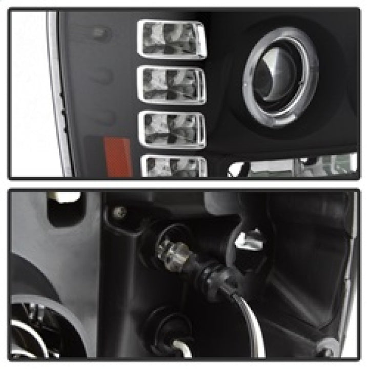 Spyder GMC Sierra 1500/GMC Sierra Denali 08-13 Projector LED Halo- LED Blk PRO-YD-GS07-HL-BK - Bull Strap