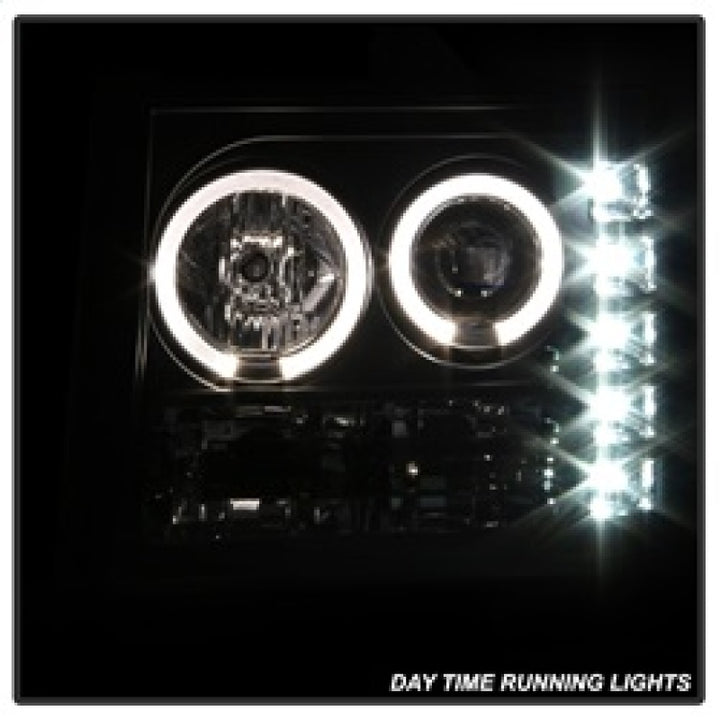 Spyder GMC Sierra 1500/GMC Sierra Denali 08-13 Projector LED Halo- LED Blk PRO-YD-GS07-HL-BK - Bull Strap
