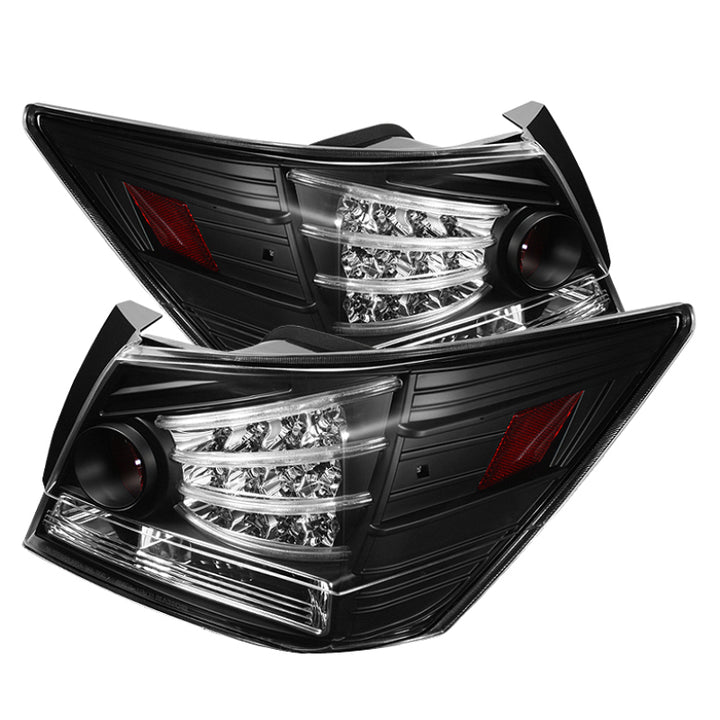 Spyder Honda Accord 08-12 4DR LED Tail Lights Black ALT-YD-HA08-4D-LED-BK - Bull Strap