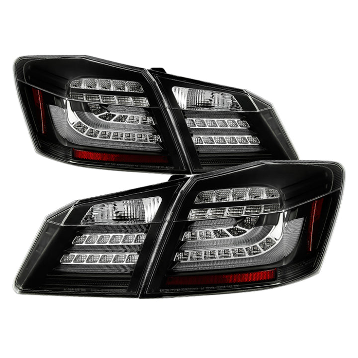 Spyder Honda Accord 2013-2015 4DR LED Tail Lights - Black ALT-YD-HA13LED-LED-BK - Bull Strap