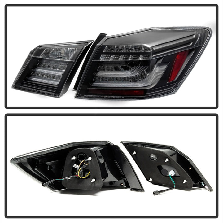 Spyder Honda Accord 2013-2015 4DR LED Tail Lights - Black ALT-YD-HA13LED-LED-BK - Bull Strap