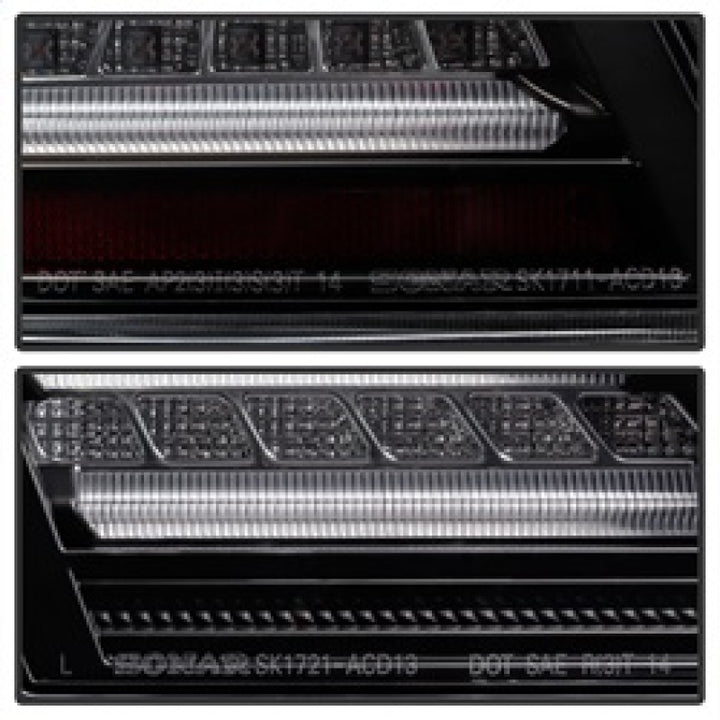 Spyder Honda Accord 2013-2015 4DR LED Tail Lights - Black ALT-YD-HA13LED-LED-BK - Bull Strap