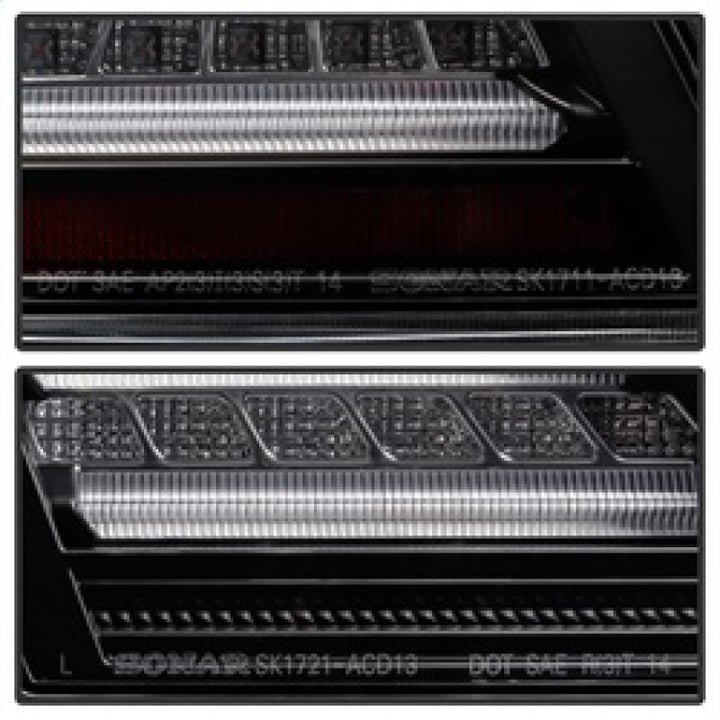 Spyder Honda Accord 2013-2015 4DR LED Tail Lights - Black ALT-YD-HA13LED-LED-BK - Bull Strap