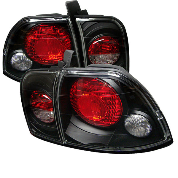 Spyder Honda Accord 96-97 Euro Style Tail Lights Black ALT-YD-HA96-BK - Bull Strap