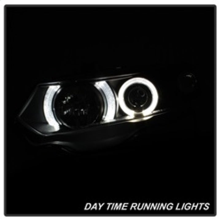 Spyder Honda Civic 06-08 2Dr Projector Headlights LED Halo Black High H1 Low H1 PRO-YD-HC06-2D-HL-BK - Bull Strap