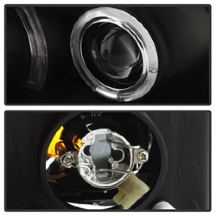 Spyder Honda Civic 06-08 2Dr Projector Headlights LED Halo Black High H1 Low H1 PRO-YD-HC06-2D-HL-BK - Bull Strap