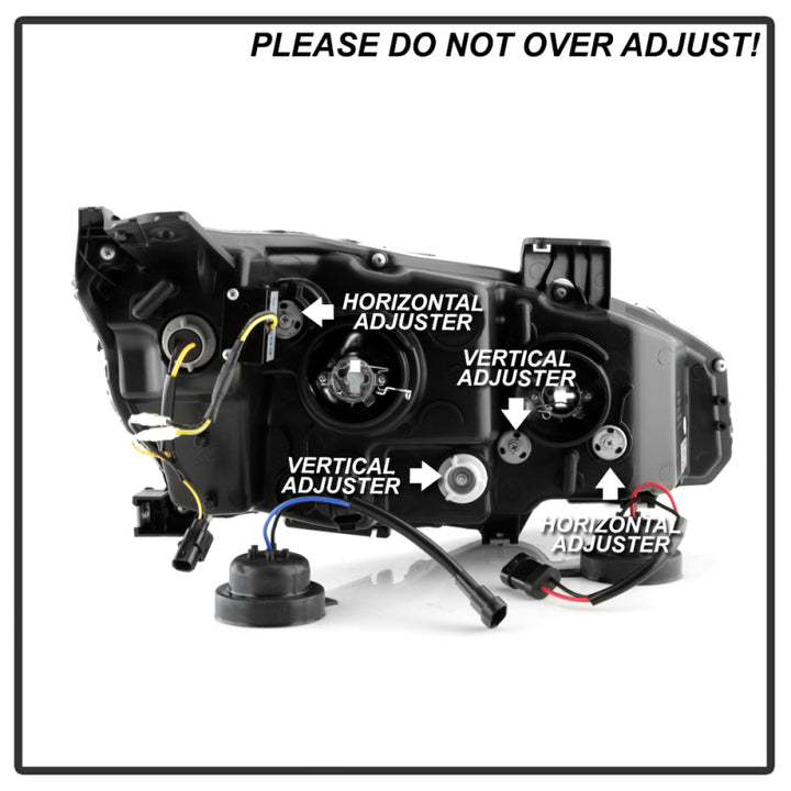 Spyder Honda Civic 16- 2DR/4DR/Hatchback Projector Headlights - Black PRO-YD-HC16SI-SEQGR-BK - Bull Strap