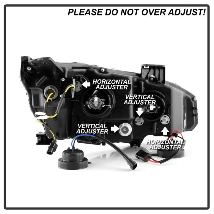 Spyder Honda Civic 16- 2DR/4DR/Hatchback Projector Headlights - Black PRO-YD-HC16SI-SEQGR-BK - Bull Strap