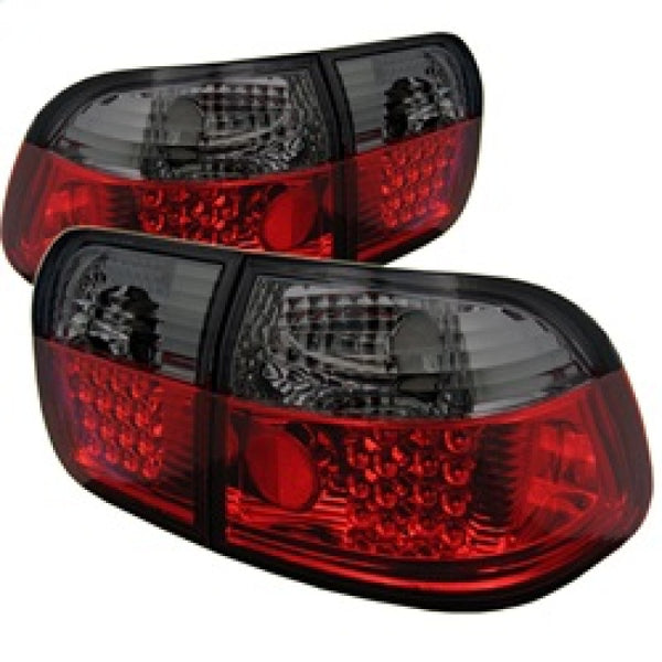 Spyder Honda Civic 96-98 4Dr LED Tail Lights Red Smoke ALT-YD-HC96-4D-LED-RS - Bull Strap