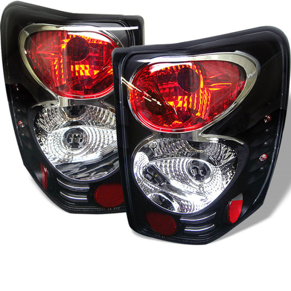 Spyder Jeep Grand Cherokee 99-04 Euro Style Tail Lights Black ALT-YD-JGC99-BK - Bull Strap