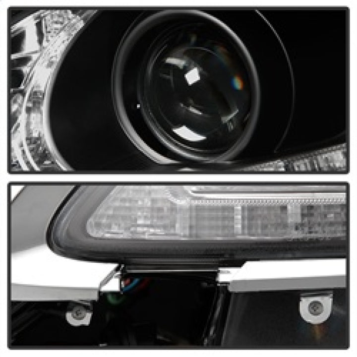 Spyder Lexus GS 300 / 350 / 450 06-11 Headlights - HID Model Only - Black PRO-YD-LG06-HID-DRL-BK - Bull Strap