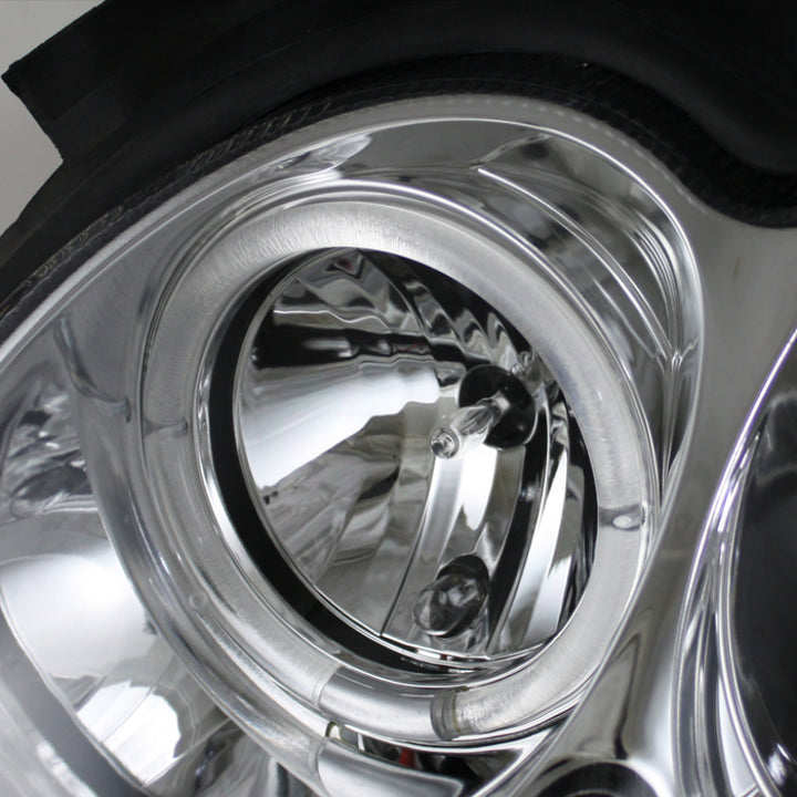 Spyder Mercedes Benz CLK 03-09 Projector Halogen Model- LED Halo DRL Chrm PRO-YD-MBCLK03-DRL-C - Bull Strap