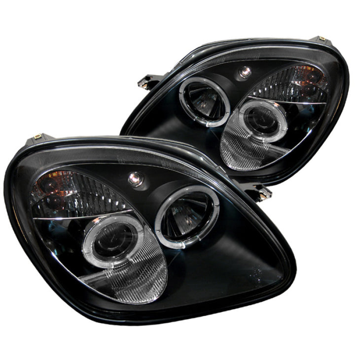 Spyder Mercedes Benz SLK 98-04 1PC Projector Halogen Model- LED Halo Blk PRO-YD-MBSLK98-1PC-HL-BK - Bull Strap