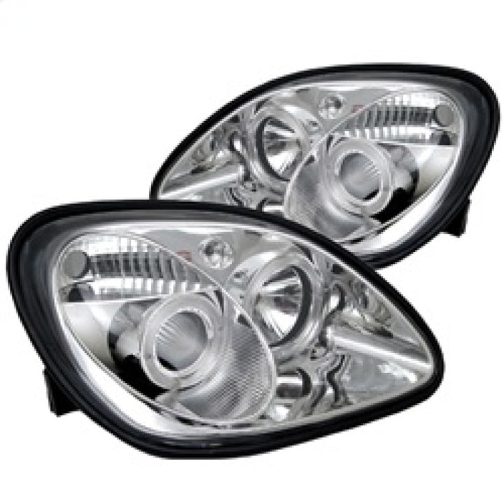 Spyder Mercedes Benz SLK 98-04 Projector Halogen Model- LED Halo Chrm PRO-YD-MBSLK98-1PC-HL-C - Bull Strap