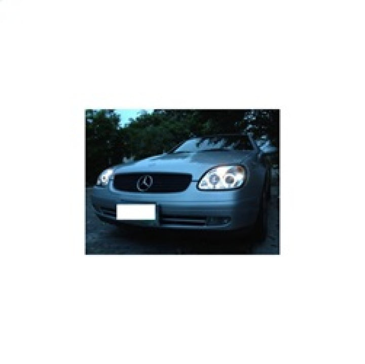 Spyder Mercedes Benz SLK 98-04 Projector Halogen Model- LED Halo Chrm PRO-YD-MBSLK98-1PC-HL-C - Bull Strap