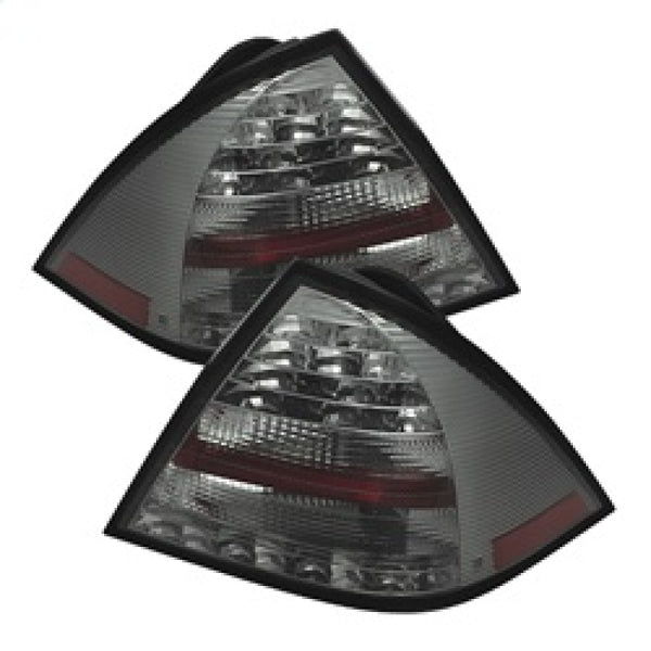 Spyder Mercedes Benz W203 C-Class 05-07 4DR Sedan LED Tail Lights Smoke ALT-YD-MBZC05-LED-SM - Bull Strap