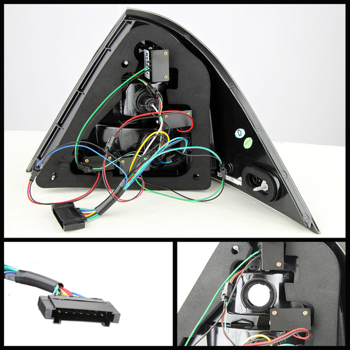 Spyder Mercedes Benz W203 C-Class 05-07 4DR Sedan LED Tail Lights Smoke ALT-YD-MBZC05-LED-SM - Bull Strap