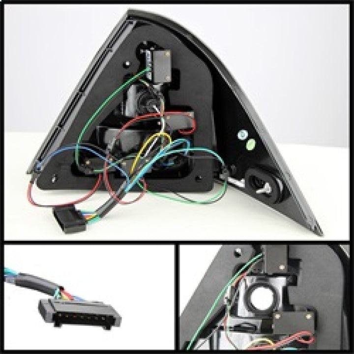 Spyder Mercedes Benz W203 C-Class 05-07 4DR Sedan LED Tail Lights Smoke ALT-YD-MBZC05-LED-SM - Bull Strap