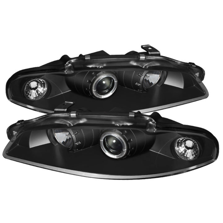 Spyder Mitsubishi Eclipse 97-99 Projector Headlights LED Halo Black High H1 Low H1 PRO-YD-ME97-HL-BK - Bull Strap
