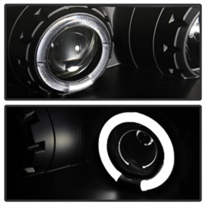 Spyder Mitsubishi Eclipse 97-99 Projector Headlights LED Halo Black High H1 Low H1 PRO-YD-ME97-HL-BK - Bull Strap