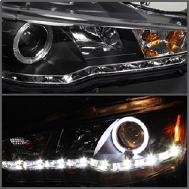 Spyder Mitsubishi Lancer/EVO-10 08-14 Projector Xenon/HID- LED Halo DRL Blk PRO-YD-ML08-HID-DRL-BK - Bull Strap