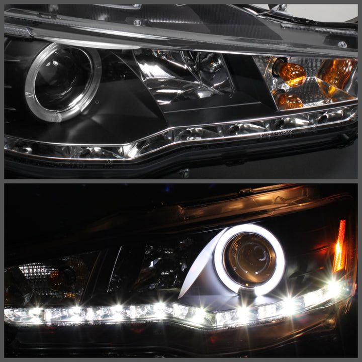 Spyder Mitsubishi Lancer/EVO-10 08-14 Projector Xenon/HID- LED Halo DRL Blk PRO-YD-ML08-HID-DRL-BK - Bull Strap