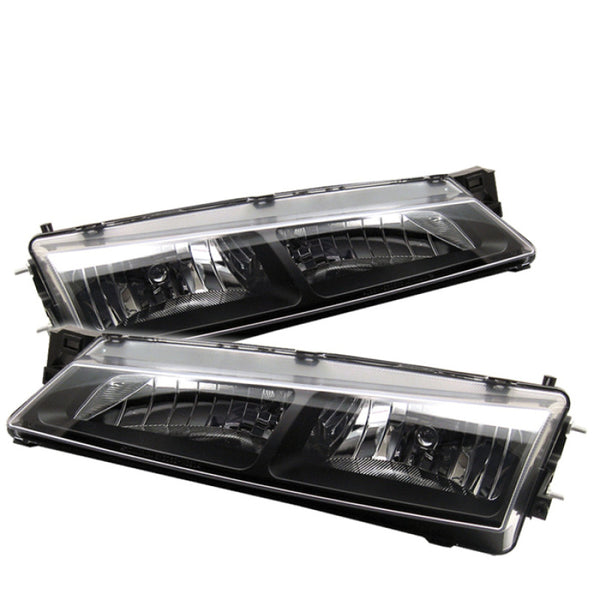 Spyder Nissan 240SX 97-98 Crystal Headlights Black HD-YD-N294-BK - Bull Strap