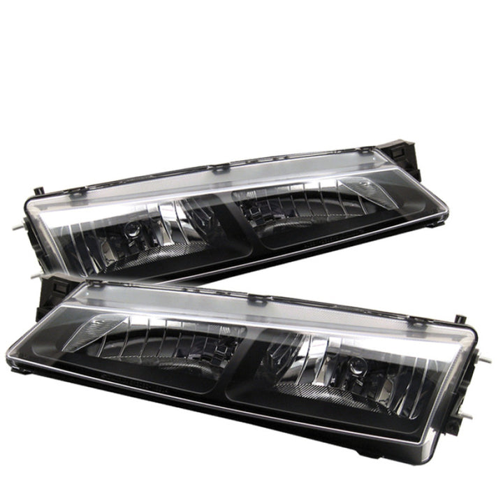 Spyder Nissan 240SX 97-98 Crystal Headlights Black HD-YD-N294-BK - Bull Strap