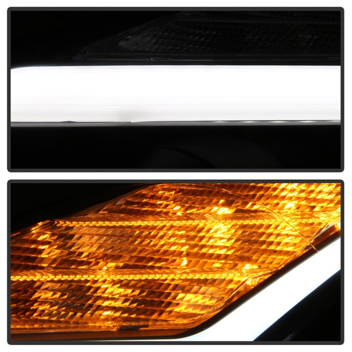 Spyder Nissan GTR R35 09-14 - Projector Headlights - DRL LED - Black - Bull Strap