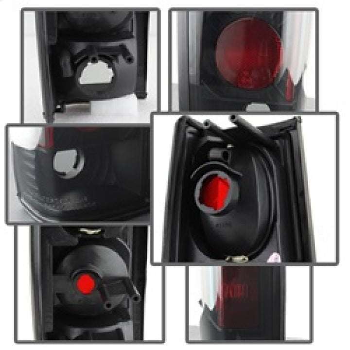 Spyder Nissan Hardbody 86-97 Euro Style Tail Lights Black Smoke ALT-YD-NH86-BSM - Bull Strap