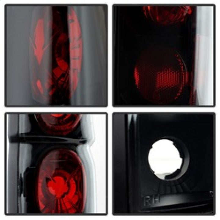 Spyder Nissan Hardbody 86-97 Euro Style Tail Lights Black Smoke ALT-YD-NH86-BSM - Bull Strap